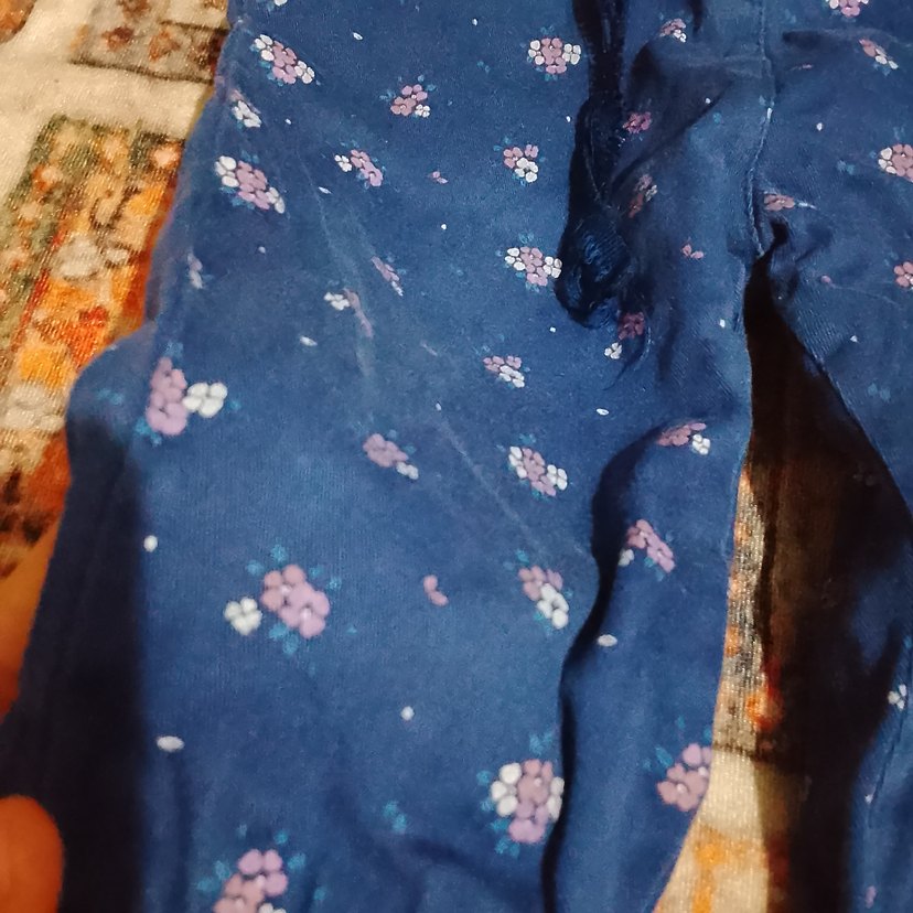 Mavi Piliseli Bağlamalı Midi Kadın Pantolon - Görsel 4