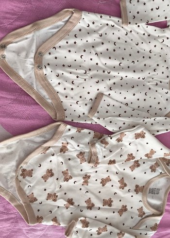 Bebek 2'li Uzun Kollu Baskılı Body Seti - Görsel 4