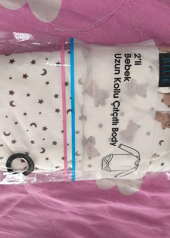 Bebek 2'li Uzun Kollu Baskılı Body Seti - Görsel 2