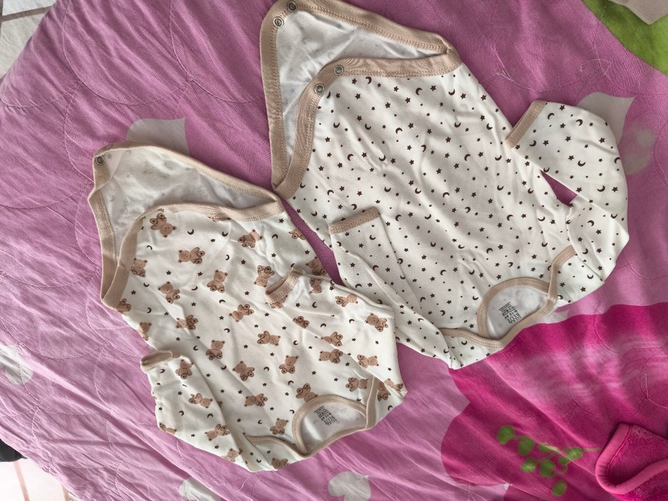 Bebek 2'li Uzun Kollu Baskılı Body Seti - Görsel 3