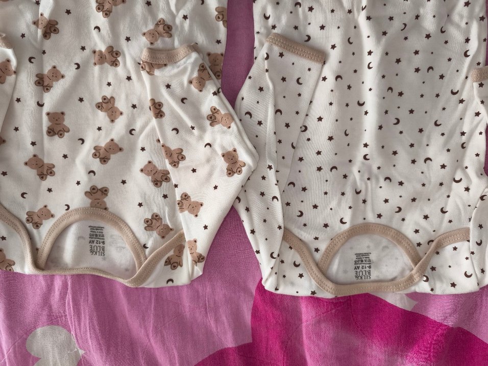 Bebek 2'li Uzun Kollu Baskılı Body Seti - Görsel 5