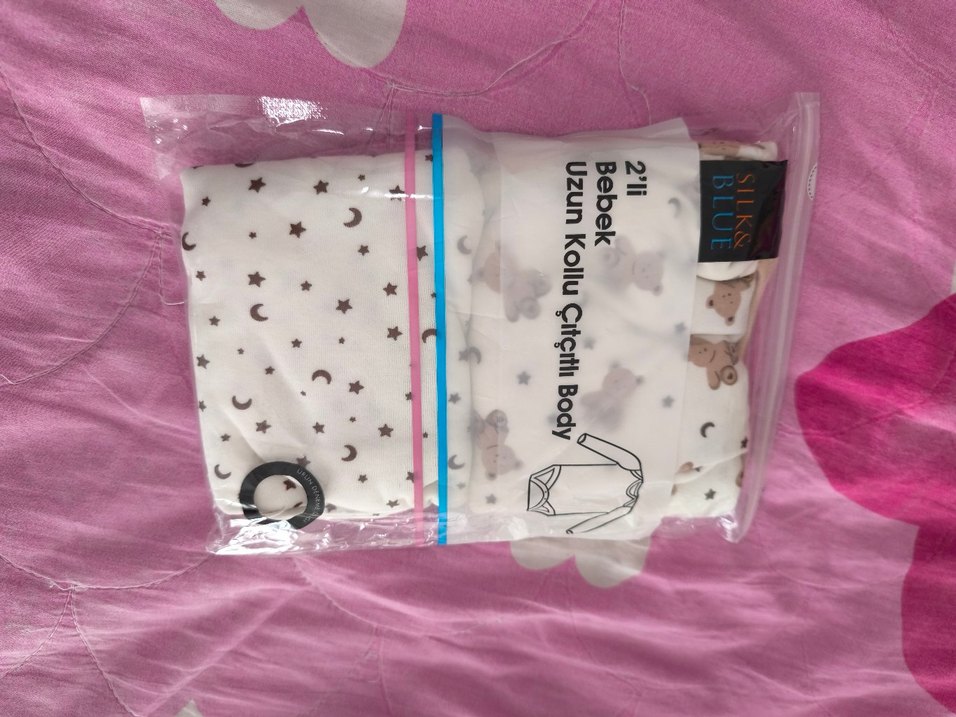 Bebek 2'li Uzun Kollu Baskılı Body Seti - Görsel 2