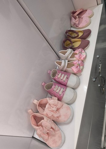 Kız Bebek Bohem Pembe Fırfırlı İlk Adım Ayakkabısı - Görsel 9