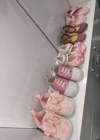 Kız Bebek Bohem Pembe Fırfırlı İlk Adım Ayakkabısı - Görsel 6