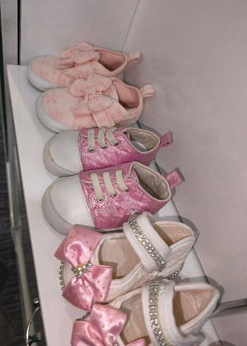 Kız Bebek Bohem Pembe Fırfırlı İlk Adım Ayakkabısı - Görsel 2