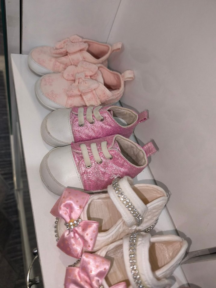 Kız Bebek Bohem Pembe Fırfırlı İlk Adım Ayakkabısı - Görsel 2