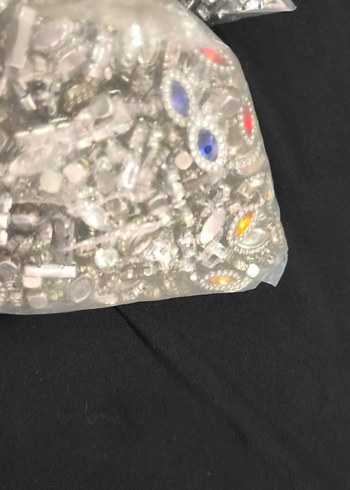 gümüş renkli el işi boncukları çok çeşit Süslemeleri - Görsel 12