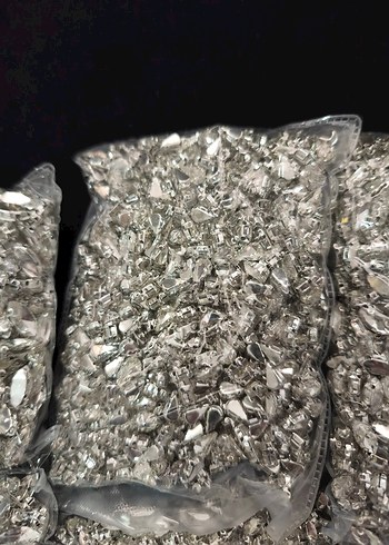 gümüş renkli el işi boncukları çok çeşit Süslemeleri - Görsel 2