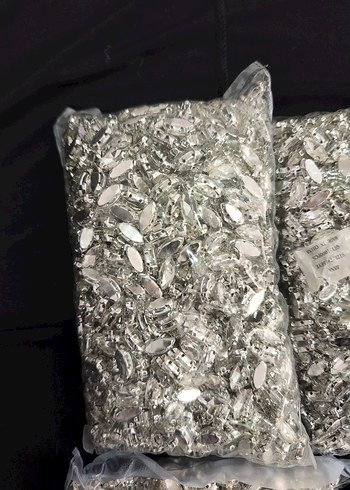 gümüş renkli el işi boncukları çok çeşit Süslemeleri - Görsel 4