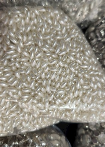 gümüş renkli el işi boncukları çok çeşit Süslemeleri - Görsel 15