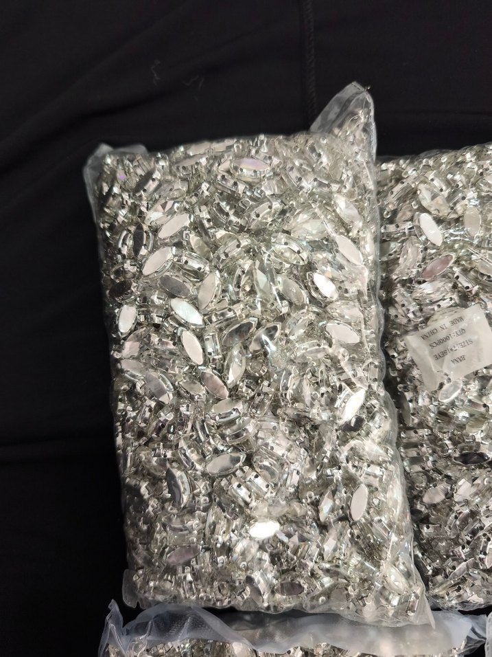 gümüş renkli el işi boncukları çok çeşit Süslemeleri - Görsel 4