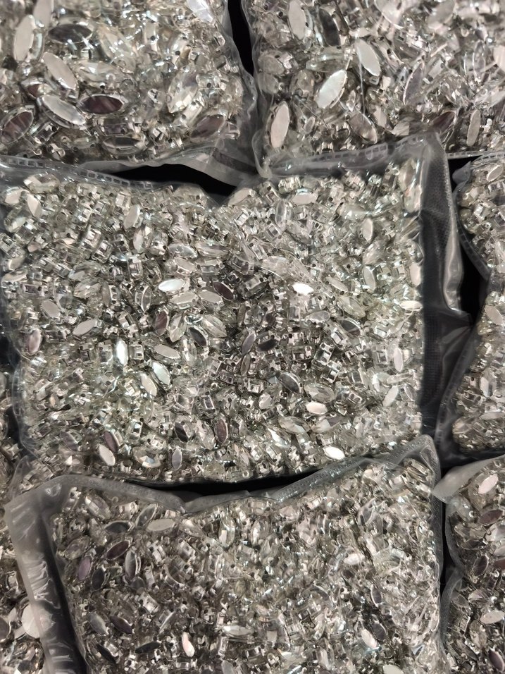 gümüş renkli el işi boncukları çok çeşit Süslemeleri - Görsel 3