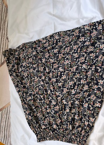 Çiçek Desenli Bohem Midi  Etek - Görsel 2