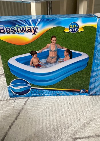 Bestway Üç Katmanlı Mavi Şişme Havuz - Görsel 2