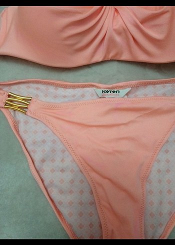 Pembe Straplez Mini Bikini Takımı - Görsel 3
