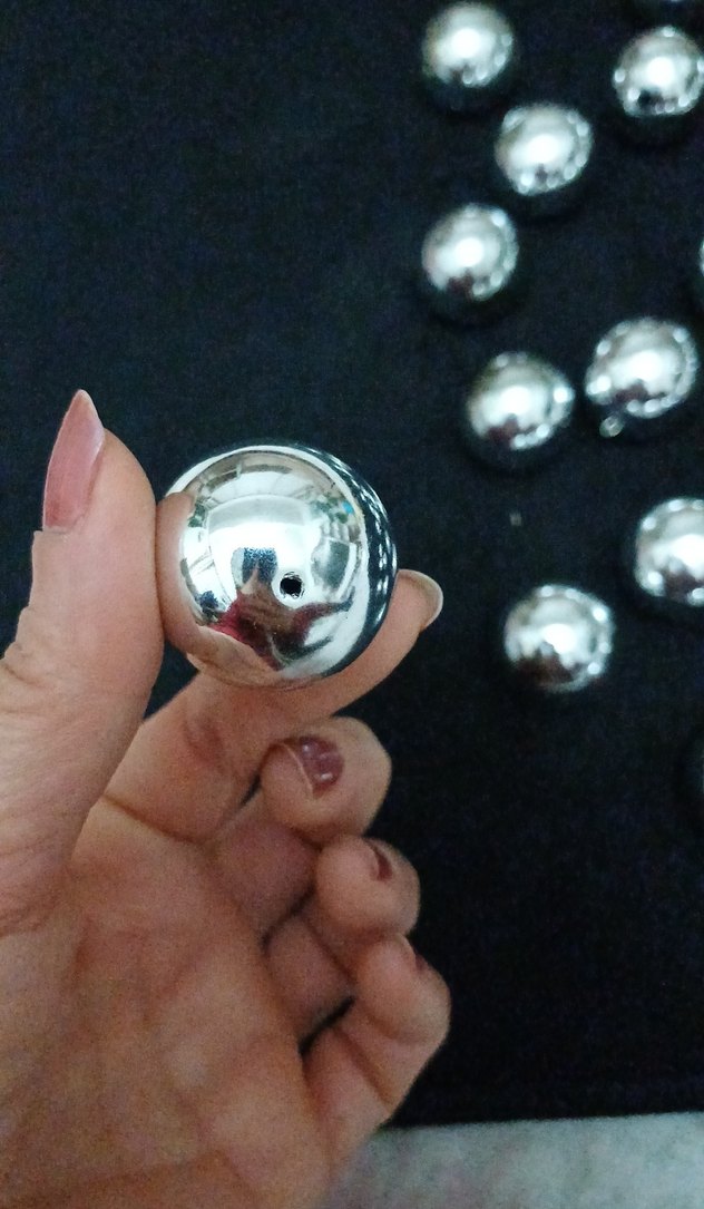 hobi.  gümüş rengi  toplar - Görsel 3