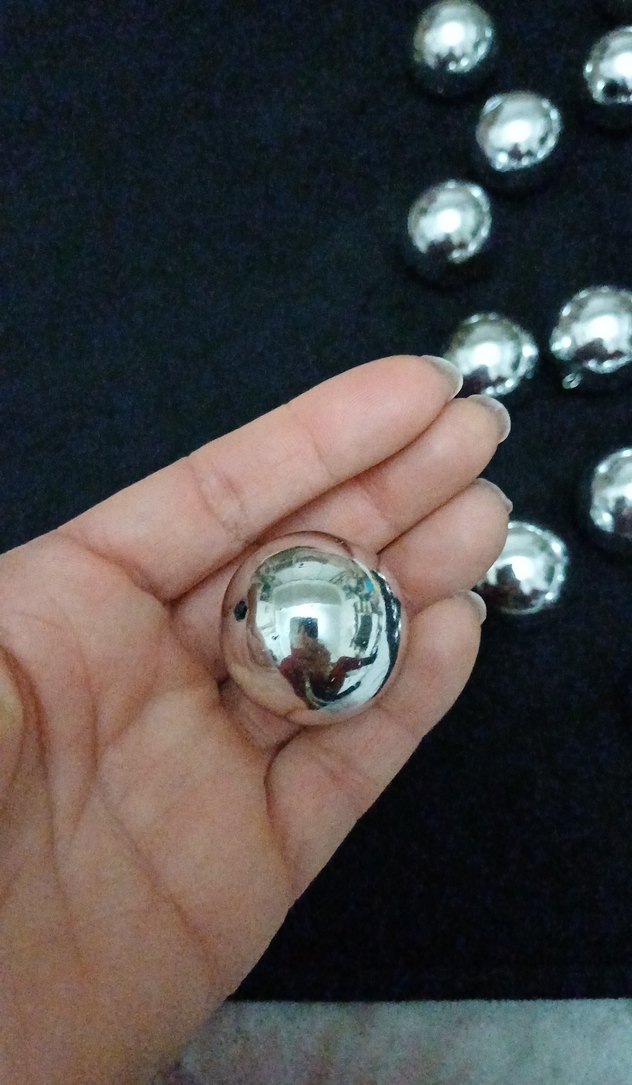 hobi.  gümüş rengi  toplar - Görsel 4