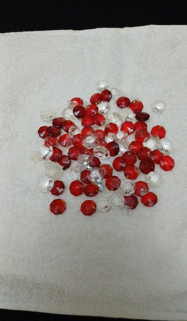 Renkli Kırmızı  optigon Boncukları - Görsel 4