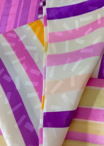 Bohem Çok Renkli İpek Kadın Saf İpek Eşarp &Fular - Görsel 6