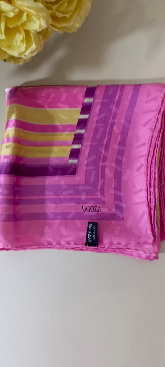 Bohem Çok Renkli İpek Kadın Saf İpek Eşarp &Fular - Görsel 2