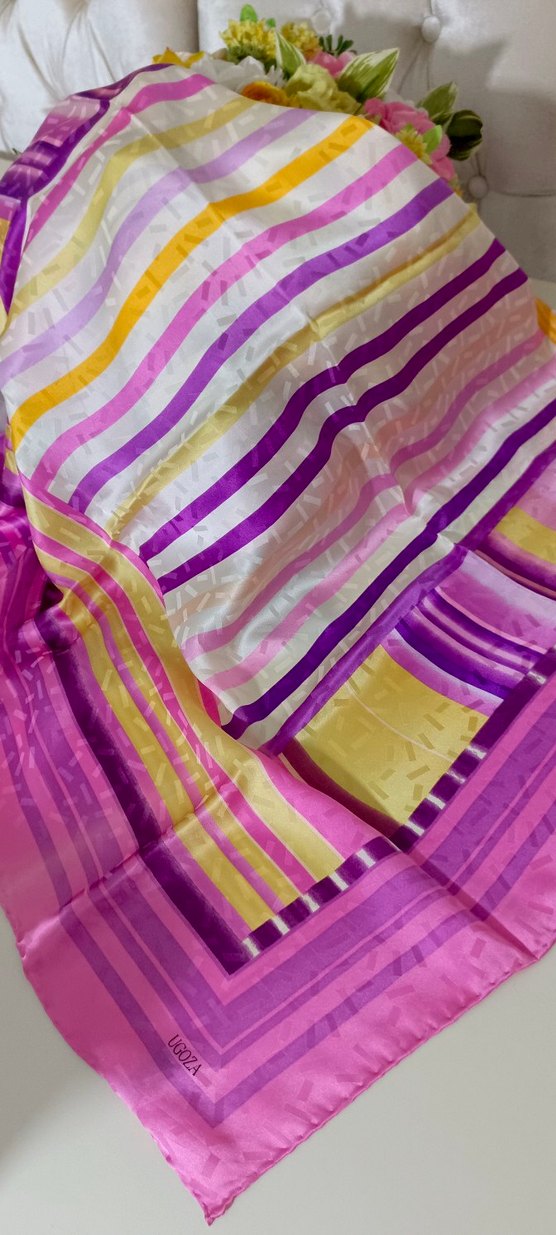 Bohem Çok Renkli İpek Kadın Saf İpek Eşarp &Fular - Görsel 5