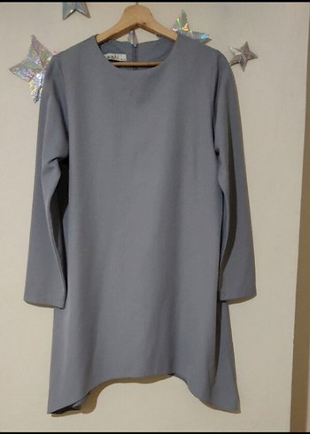 Gri Tunik & Tekbir İpek Eşarp - Görsel 2