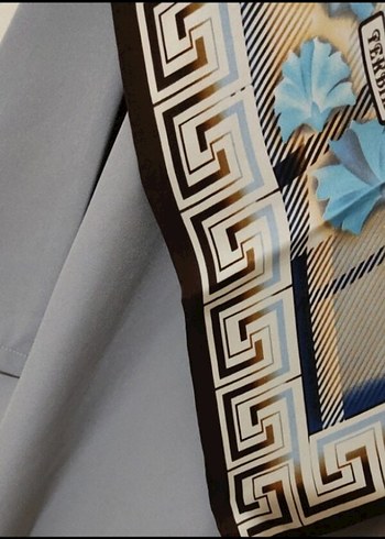 Gri Tunik & Tekbir İpek Eşarp - Görsel 3