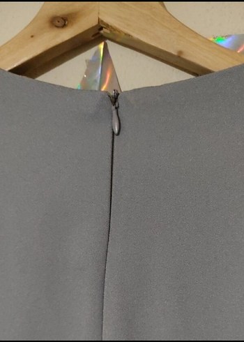 Gri Tunik & Tekbir İpek Eşarp - Görsel 4