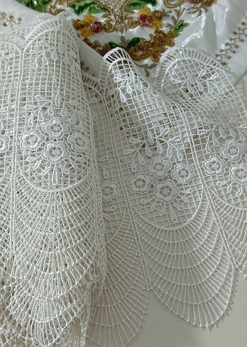 Geniş Güpür Dantel - Görsel 2