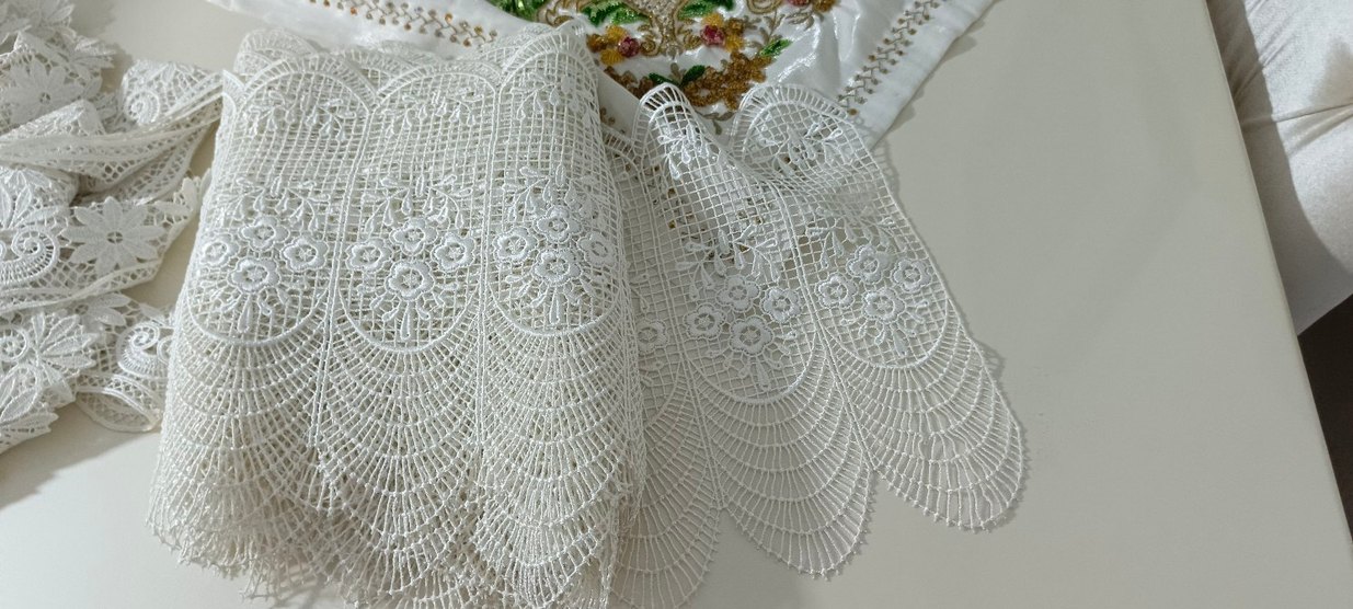 Geniş Güpür Dantel - Görsel 2