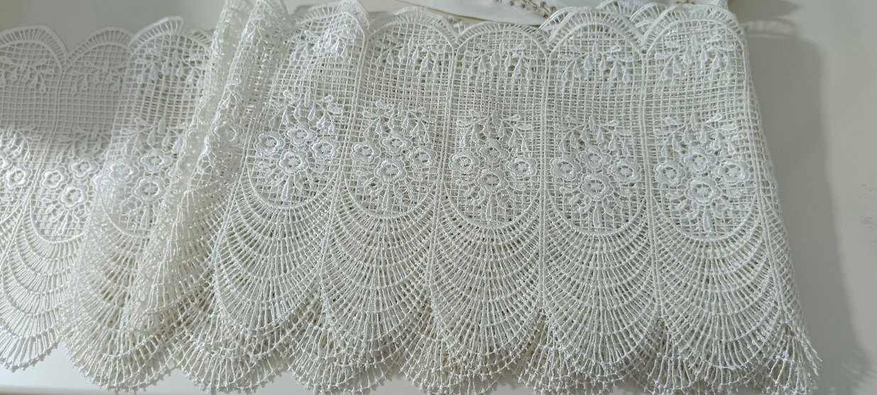 Geniş Güpür Dantel - Görsel 3