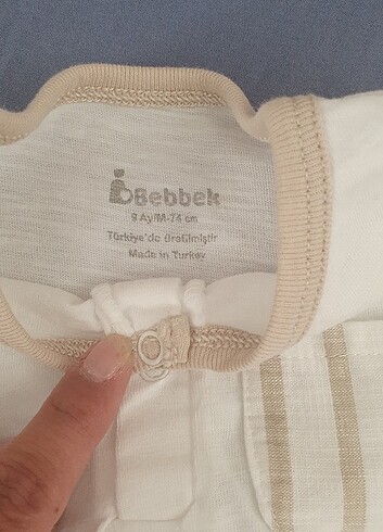 6-9 Ay Beden camel Renk 2'li Alt Üst Yazlık Takim