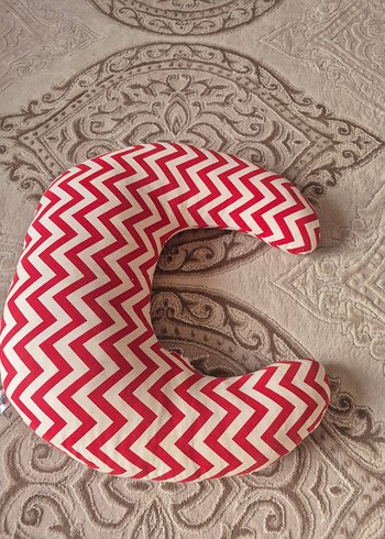 31ocaksongün Kırmızı Zebra Desenli Emzirme ve Hamile Yastığı - Görsel 3