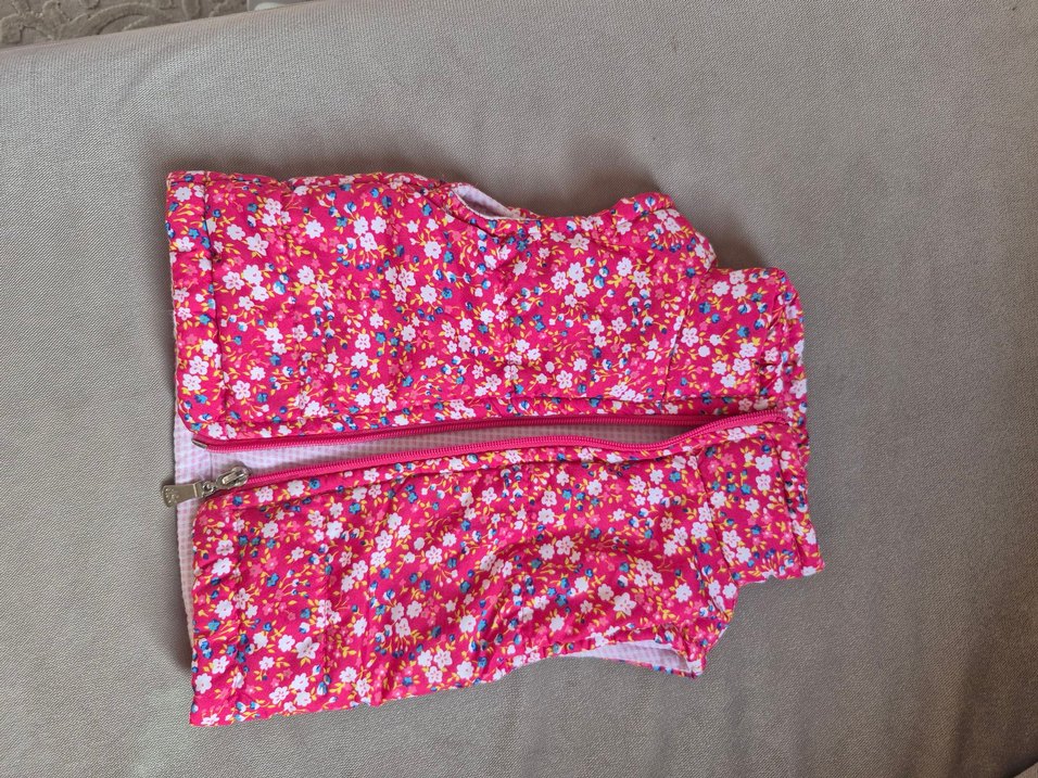 Çiçek Desenli Kız Çocuk Yeleği - Görsel 2