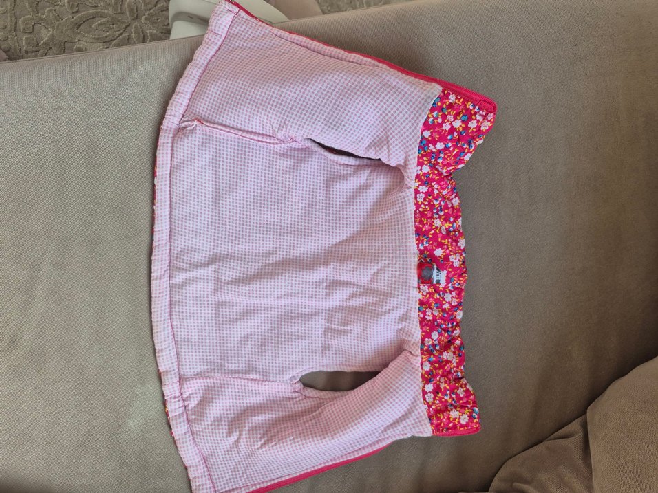 Çiçek Desenli Kız Çocuk Yeleği - Görsel 4