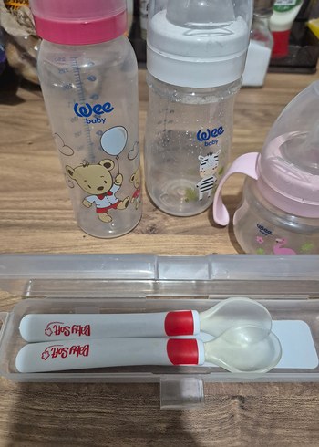 Bebek Biberon Seti ve Kaşıklar - Görsel 3