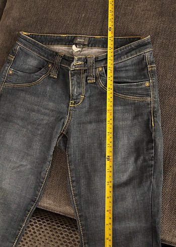 xs Beden kahverengi Renk Kadın Gri Denim Midi Şort
