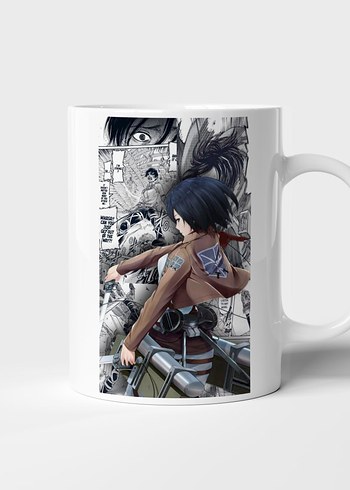 Mikasa Attack on Titan Tasarım Kupa