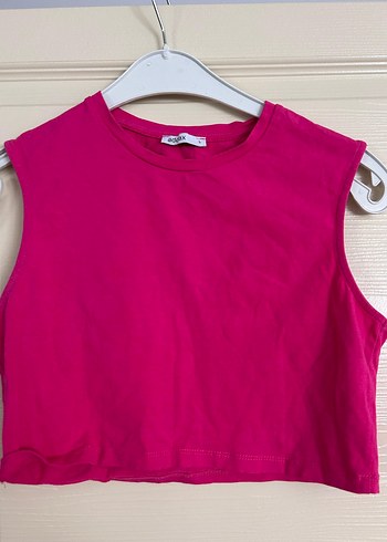 Kız Çocuk Pembe Kolsuz Basic Atlet