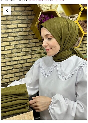 Aselesra bambu kraş eşarp haki