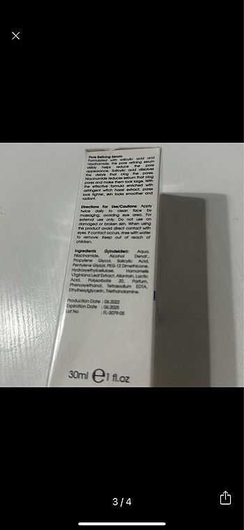 Beden Facelab Gözenek Sıkılaştırıcı Serum