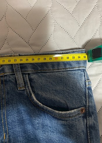 Zara Mavi Kadın Denim Pantolon - Görsel 3