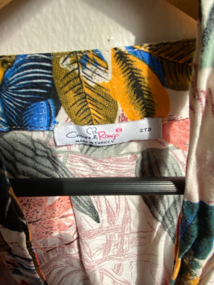 Çiçek Desenli Uzun Bohem Kadın Kimono - Görsel 3