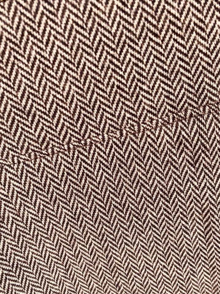 Düğmeli Gri Mini Etek - Handmade - Görsel 4