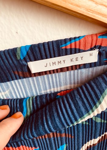 Jimmy Key Piliseli, Baskılı, Uzun Kollu Kadın Bluz - Görsel 3