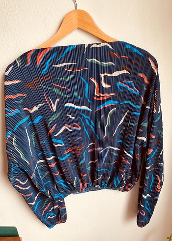 Jimmy Key Piliseli, Baskılı, Uzun Kollu Kadın Bluz - Görsel 2