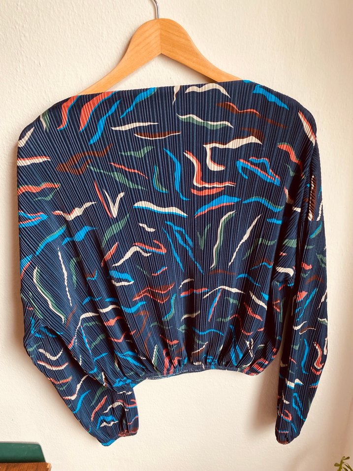 Jimmy Key Piliseli, Baskılı, Uzun Kollu Kadın Bluz - Görsel 2