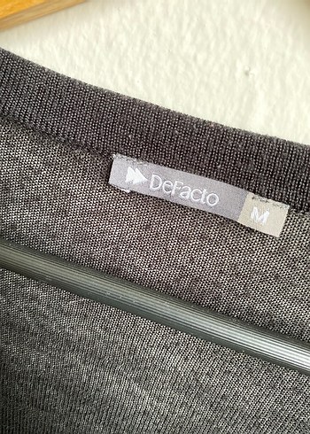 Siyah V Yaka İnce Triko Hırka - Görsel 3