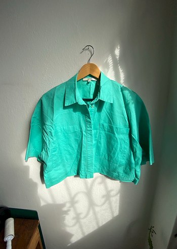 Koton - Turkuaz yeşil Kadın Gömlek - Görsel 3