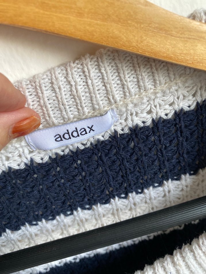 Addax Çizgili Örgü Kadın Hırka - Görsel 3